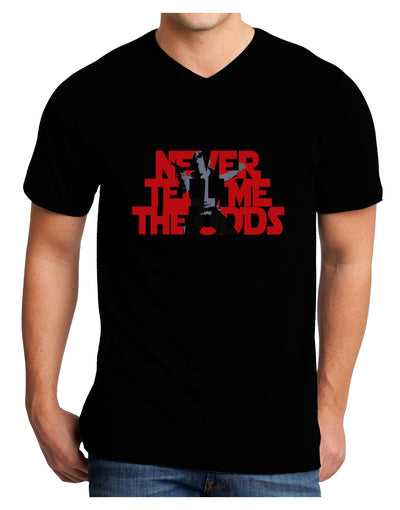 Never Tell Me The Odds Adult Dark V-Neck T-Shirt by TooLoud-TooLoud-Black-Small-Davson Sales