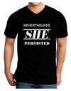 Nevertheless She Persisted Women's Rights Adult Dark V-Neck T-Shirt by TooLoud-Mens V-Neck T-Shirt-TooLoud-Black-Small-Davson Sales