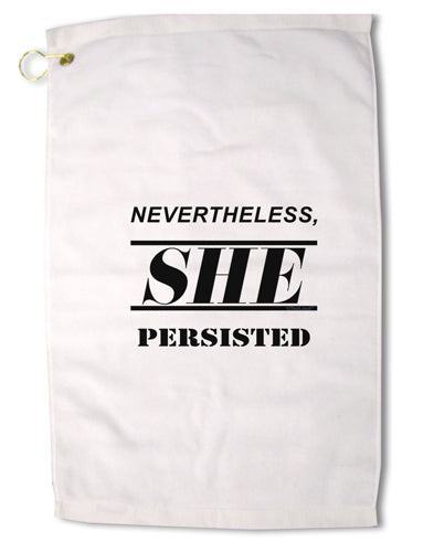 Nevertheless She Persisted Women's Rights Premium Cotton Golf Towel - 16 x 25 inch by TooLoud-Golf Towel-TooLoud-16x25"-Davson Sales