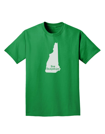 New Hampshire - United States Shape Adult Dark T-Shirt by TooLoud-Mens T-Shirt-TooLoud-Kelly-Green-Small-Davson Sales