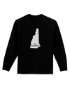 New Hampshire - United States Shape Adult Long Sleeve Dark T-Shirt by TooLoud-TooLoud-Black-Small-Davson Sales