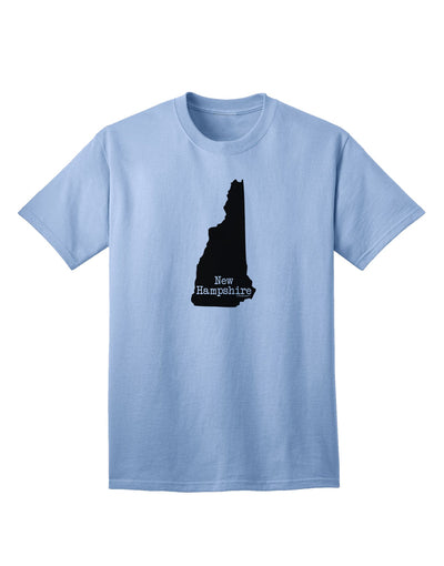 New Hampshire - United States Shape Adult T-Shirt: A Stylish Addition to Your Wardrobe by TooLoud-Mens T-shirts-TooLoud-Light-Blue-Small-Davson Sales