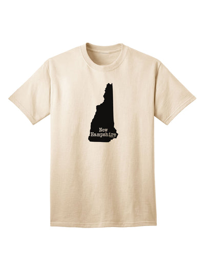 New Hampshire - United States Shape Adult T-Shirt: A Stylish Addition to Your Wardrobe by TooLoud-Mens T-shirts-TooLoud-Natural-Small-Davson Sales