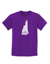 New Hampshire - United States Shape Childrens Dark T-Shirt by TooLoud-Childrens T-Shirt-TooLoud-Purple-X-Small-Davson Sales