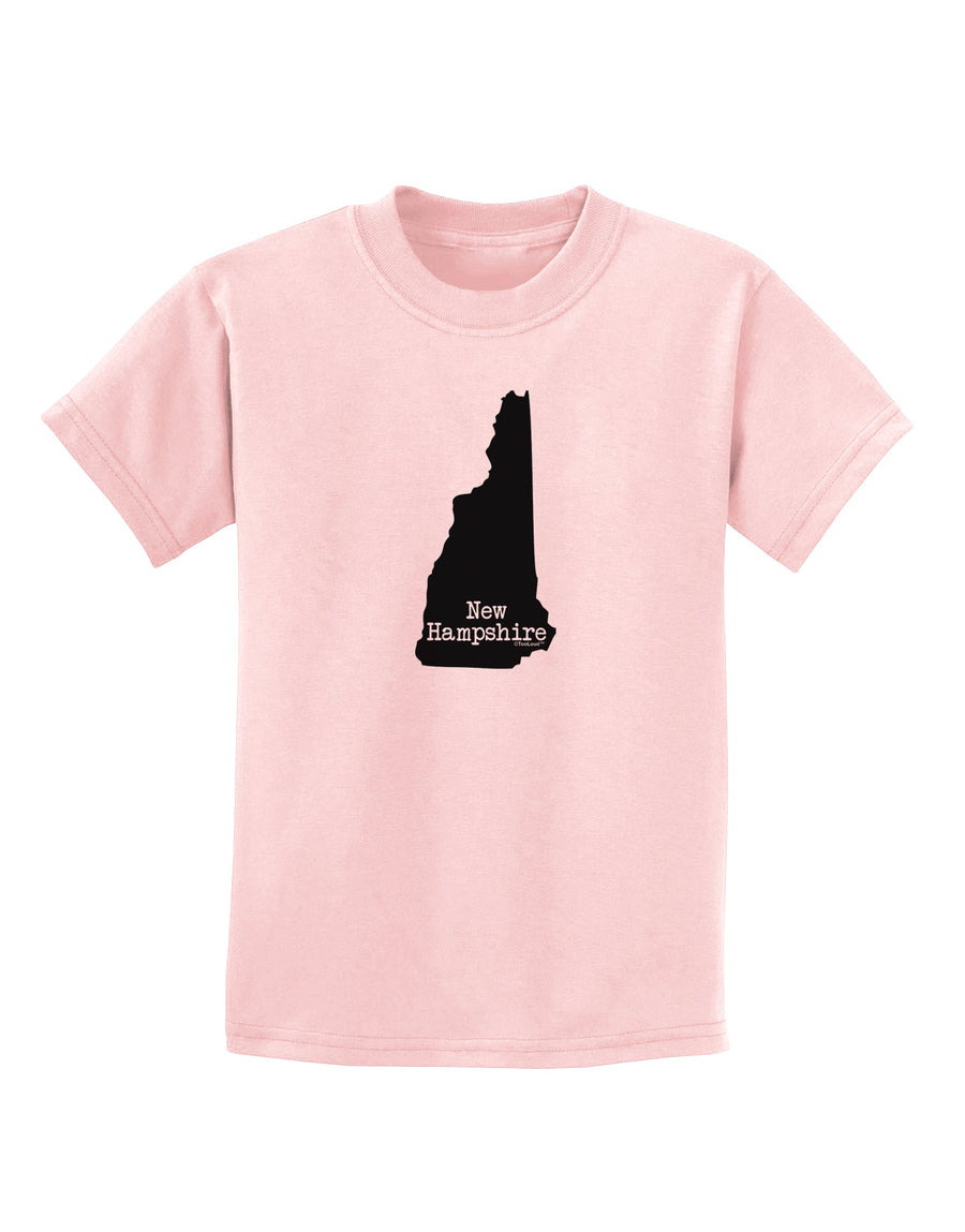 New Hampshire - United States Shape Childrens T-Shirt by TooLoud-Childrens T-Shirt-TooLoud-White-X-Small-Davson Sales