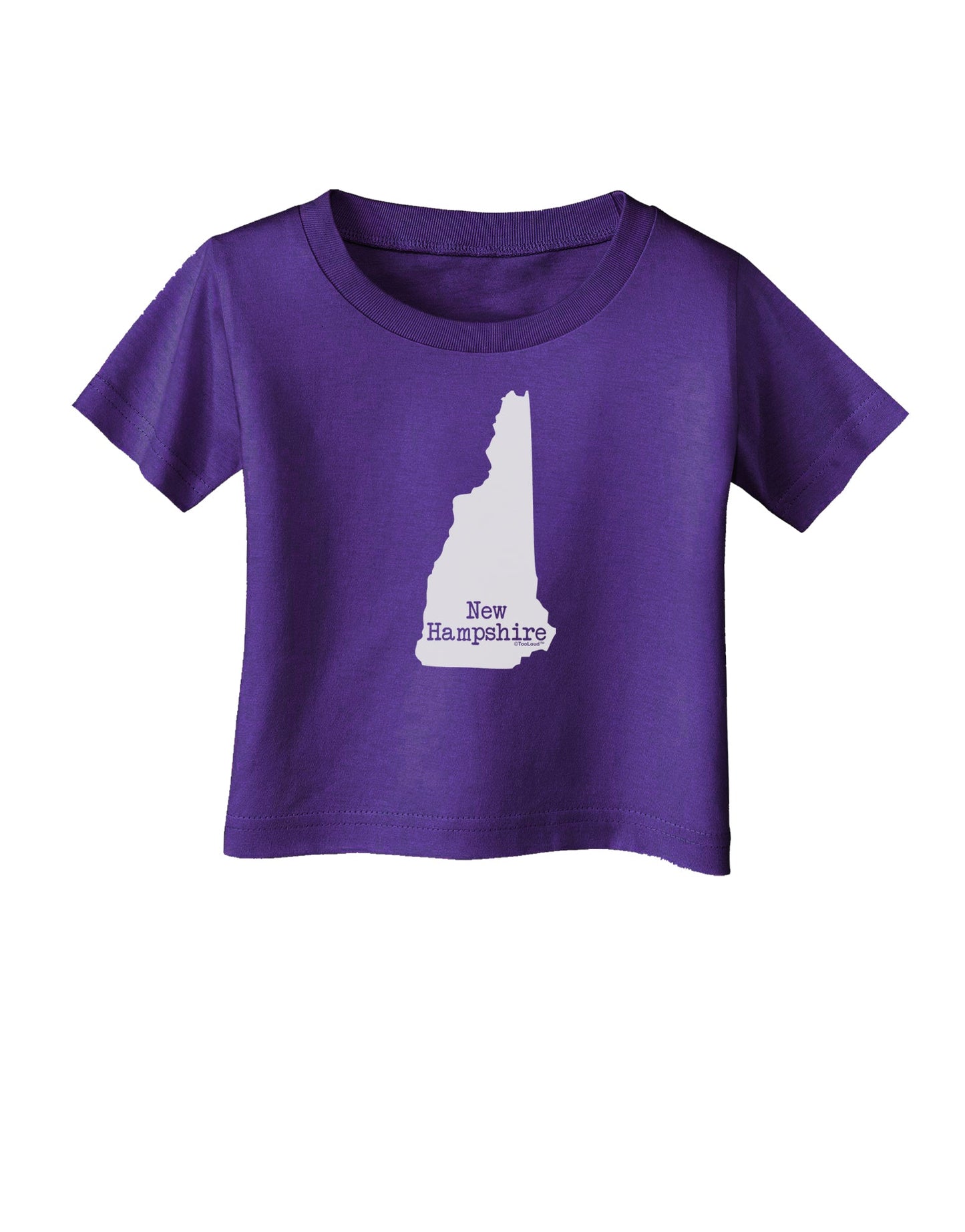 New Hampshire - United States Shape Infant T-Shirt Dark by TooLoud-Infant T-Shirt-TooLoud-Purple-06-Months-Davson Sales