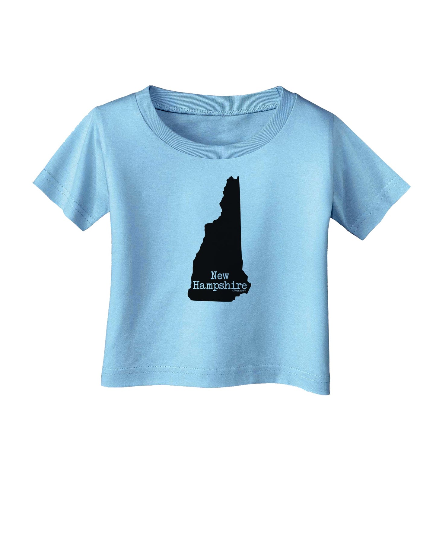 New Hampshire - United States Shape Infant T-Shirt by TooLoud-Infant T-Shirt-TooLoud-Aquatic-Blue-06-Months-Davson Sales
