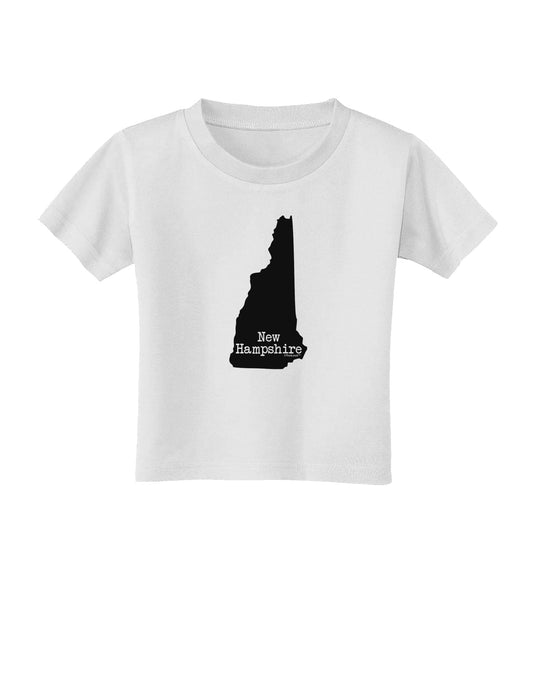 New Hampshire - United States Shape Toddler T-Shirt by TooLoud-Toddler T-Shirt-TooLoud-White-2T-Davson Sales