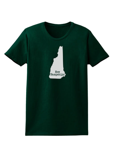 New Hampshire - United States Shape Womens Dark T-Shirt by TooLoud-Womens T-Shirt-TooLoud-Forest-Green-Small-Davson Sales