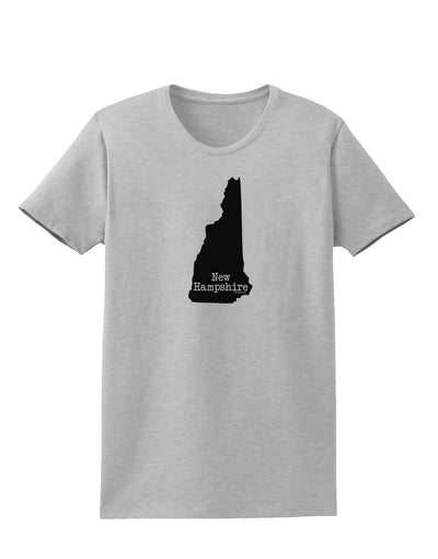 New Hampshire - United States Shape Womens T-Shirt by TooLoud-Womens T-Shirt-TooLoud-AshGray-X-Small-Davson Sales