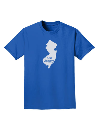 New Jersey - United States Shape Adult Dark T-Shirt by TooLoud-Mens T-Shirt-TooLoud-Royal-Blue-Small-Davson Sales