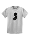 New Jersey - United States Shape Childrens T-Shirt by TooLoud-Childrens T-Shirt-TooLoud-AshGray-X-Small-Davson Sales