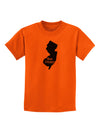 New Jersey - United States Shape Childrens T-Shirt by TooLoud-Childrens T-Shirt-TooLoud-Orange-X-Small-Davson Sales