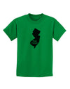 New Jersey - United States Shape Childrens T-Shirt by TooLoud-Childrens T-Shirt-TooLoud-Kelly-Green-X-Small-Davson Sales