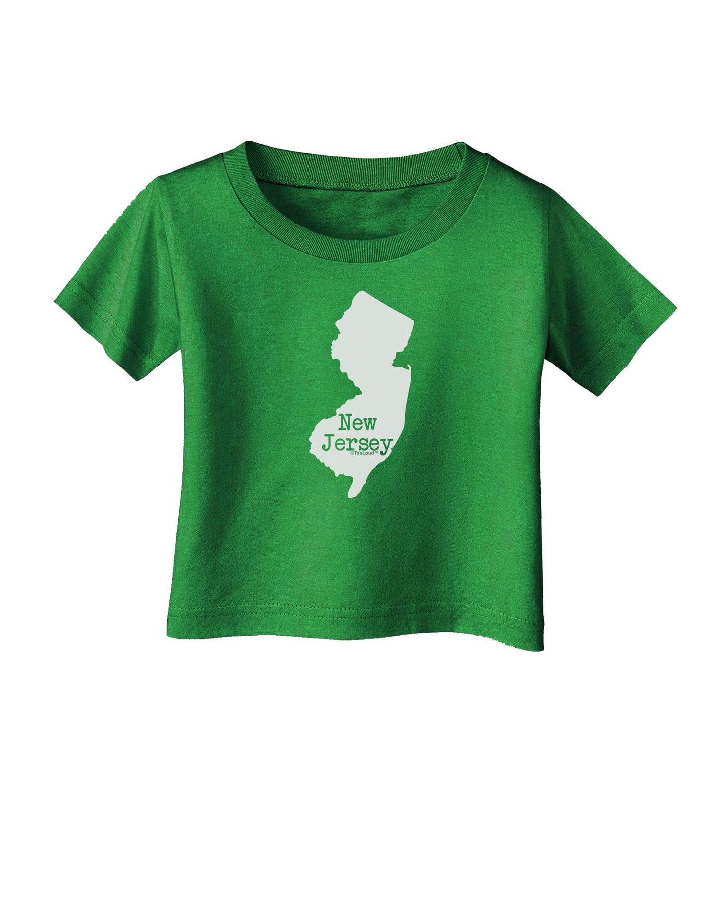 New Jersey - United States Shape Infant T-Shirt Dark by TooLoud-Infant T-Shirt-TooLoud-Clover-Green-06-Months-Davson Sales