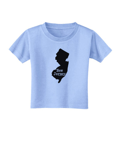 New Jersey - United States Shape Toddler T-Shirt by TooLoud-Toddler T-Shirt-TooLoud-Aquatic-Blue-2T-Davson Sales