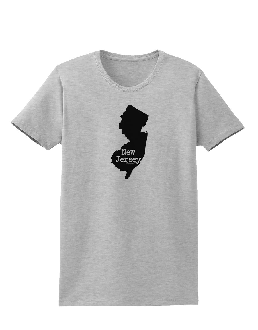 New Jersey - United States Shape Womens T-Shirt by TooLoud-Womens T-Shirt-TooLoud-White-X-Small-Davson Sales