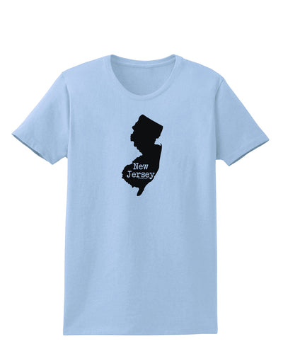 New Jersey - United States Shape Womens T-Shirt by TooLoud-Womens T-Shirt-TooLoud-Light-Blue-X-Small-Davson Sales