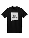 New Mexico - United States Shape Adult Dark T-Shirt by TooLoud-Mens T-Shirt-TooLoud-Black-Small-Davson Sales