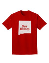 New Mexico - United States Shape Adult Dark T-Shirt by TooLoud-Mens T-Shirt-TooLoud-Red-Small-Davson Sales