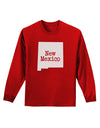 New Mexico - United States Shape Adult Long Sleeve Dark T-Shirt by TooLoud-TooLoud-Red-Small-Davson Sales