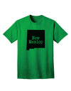 New Mexico - United States Shape Adult T-Shirt: A Stylish Addition to Your Wardrobe by TooLoud-Mens T-shirts-TooLoud-Kelly-Green-Small-Davson Sales