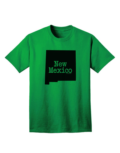 New Mexico - United States Shape Adult T-Shirt: A Stylish Addition to Your Wardrobe by TooLoud-Mens T-shirts-TooLoud-Kelly-Green-Small-Davson Sales