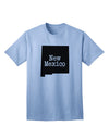 New Mexico - United States Shape Adult T-Shirt: A Stylish Addition to Your Wardrobe by TooLoud-Mens T-shirts-TooLoud-Light-Blue-Small-Davson Sales