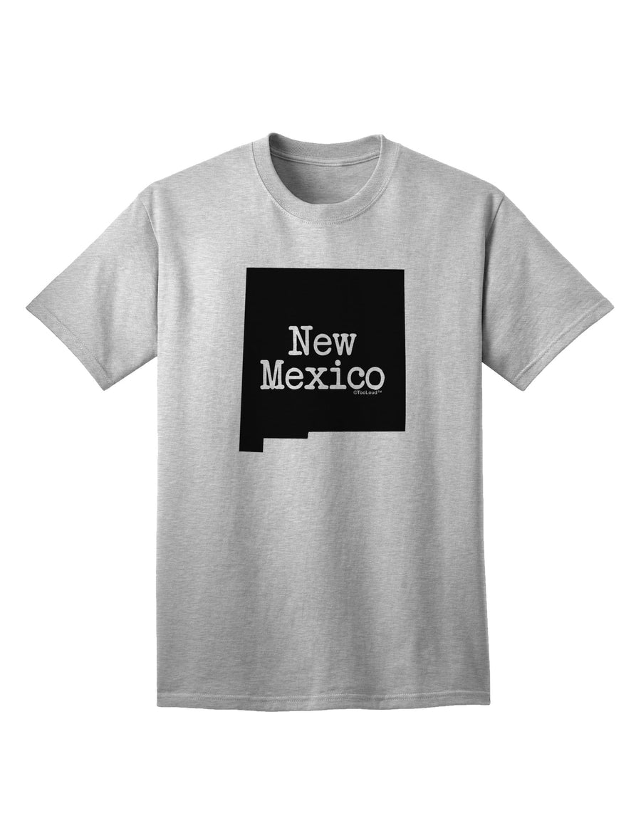 New Mexico - United States Shape Adult T-Shirt: A Stylish Addition to Your Wardrobe by TooLoud-Mens T-shirts-TooLoud-White-Small-Davson Sales