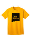 New Mexico - United States Shape Adult T-Shirt: A Stylish Addition to Your Wardrobe by TooLoud-Mens T-shirts-TooLoud-Gold-Small-Davson Sales