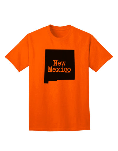 New Mexico - United States Shape Adult T-Shirt: A Stylish Addition to Your Wardrobe by TooLoud-Mens T-shirts-TooLoud-Orange-Small-Davson Sales