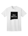 New Mexico - United States Shape Adult T-Shirt: A Stylish Addition to Your Wardrobe by TooLoud-Mens T-shirts-TooLoud-White-Small-Davson Sales