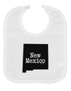 New Mexico - United States Shape Baby Bib by TooLoud