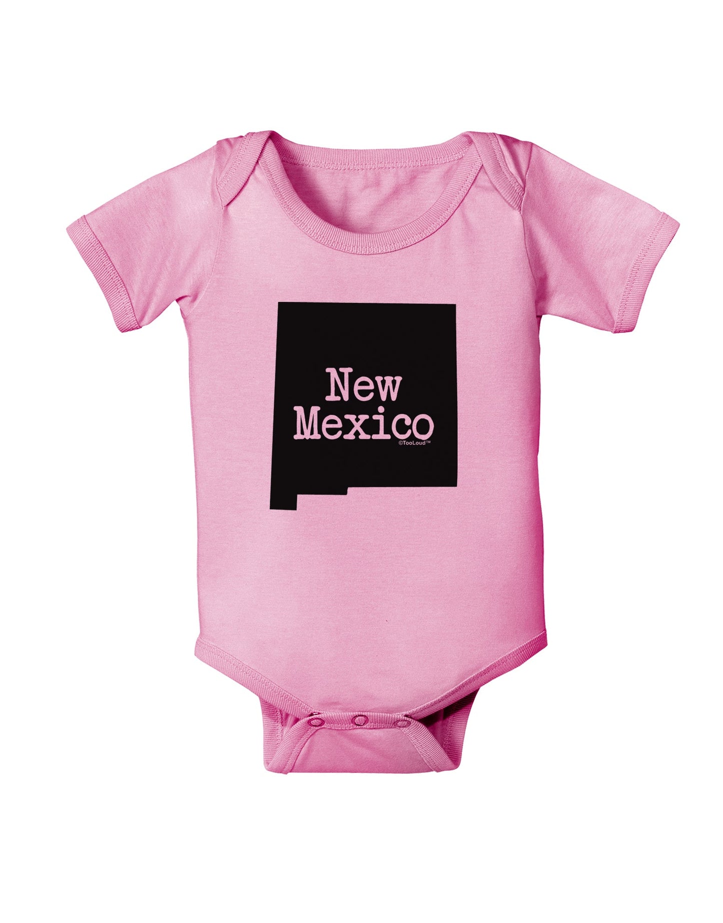 New Mexico - United States Shape Baby Romper Bodysuit by TooLoud-Baby Romper-TooLoud-Light-Pink-06-Months-Davson Sales