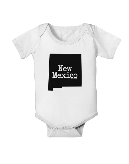New Mexico - United States Shape Baby Romper Bodysuit by TooLoud-Baby Romper-TooLoud-White-06-Months-Davson Sales