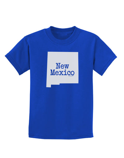 New Mexico - United States Shape Childrens Dark T-Shirt by TooLoud-Childrens T-Shirt-TooLoud-Royal-Blue-X-Small-Davson Sales