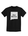 New Mexico - United States Shape Childrens Dark T-Shirt by TooLoud-Childrens T-Shirt-TooLoud-Black-X-Small-Davson Sales