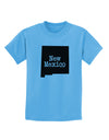 New Mexico - United States Shape Childrens T-Shirt by TooLoud-Childrens T-Shirt-TooLoud-Aquatic-Blue-X-Small-Davson Sales