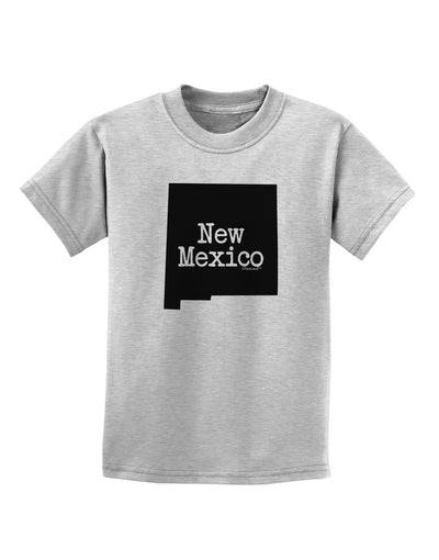 New Mexico - United States Shape Childrens T-Shirt by TooLoud-Childrens T-Shirt-TooLoud-AshGray-X-Small-Davson Sales