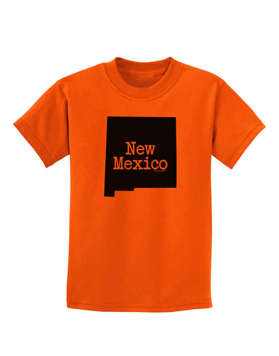 New Mexico - United States Shape Childrens T-Shirt by TooLoud-Childrens T-Shirt-TooLoud-Orange-X-Small-Davson Sales