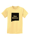 New Mexico - United States Shape Childrens T-Shirt by TooLoud-Childrens T-Shirt-TooLoud-Daffodil-Yellow-X-Small-Davson Sales