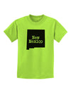 New Mexico - United States Shape Childrens T-Shirt by TooLoud-Childrens T-Shirt-TooLoud-Lime-Green-X-Small-Davson Sales