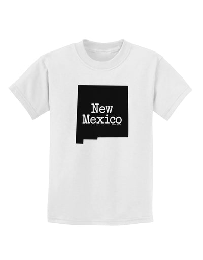 New Mexico - United States Shape Childrens T-Shirt by TooLoud-Childrens T-Shirt-TooLoud-White-X-Small-Davson Sales