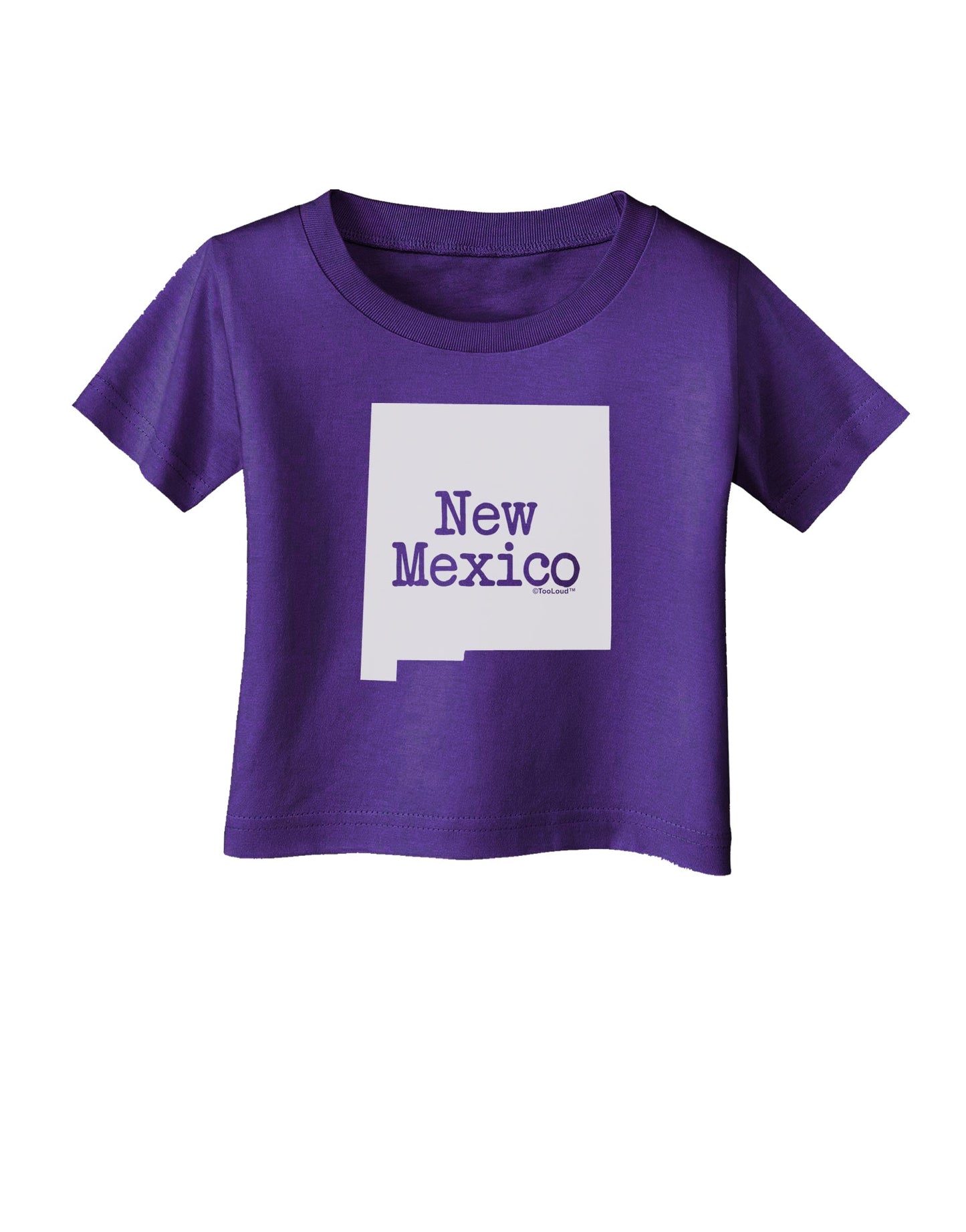 New Mexico - United States Shape Infant T-Shirt Dark by TooLoud-Infant T-Shirt-TooLoud-Purple-06-Months-Davson Sales