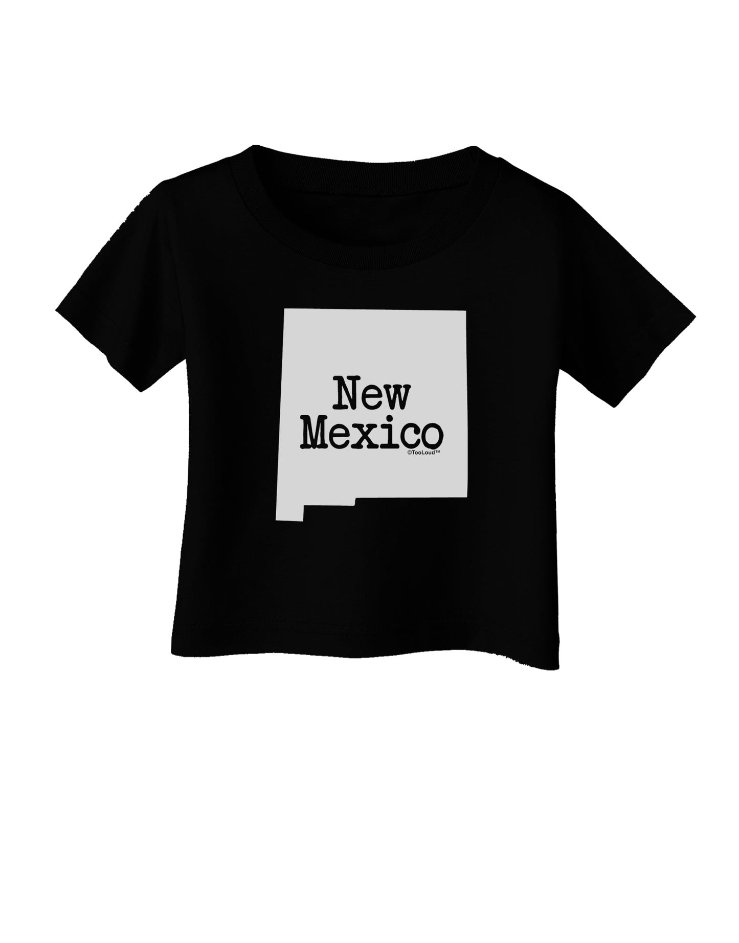 New Mexico - United States Shape Infant T-Shirt Dark by TooLoud-Infant T-Shirt-TooLoud-Black-06-Months-Davson Sales