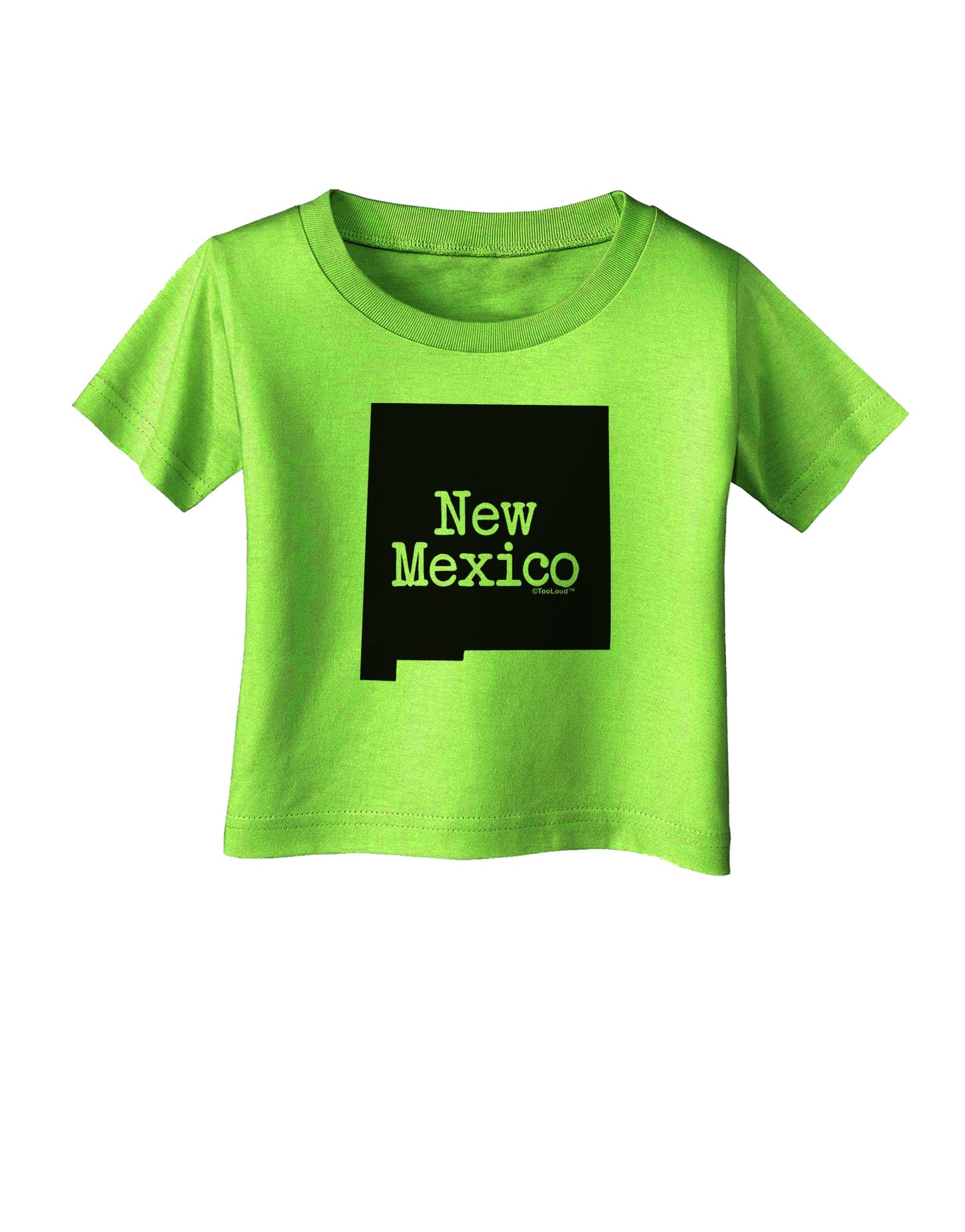New Mexico - United States Shape Infant T-Shirt by TooLoud-Infant T-Shirt-TooLoud-Lime-Green-06-Months-Davson Sales