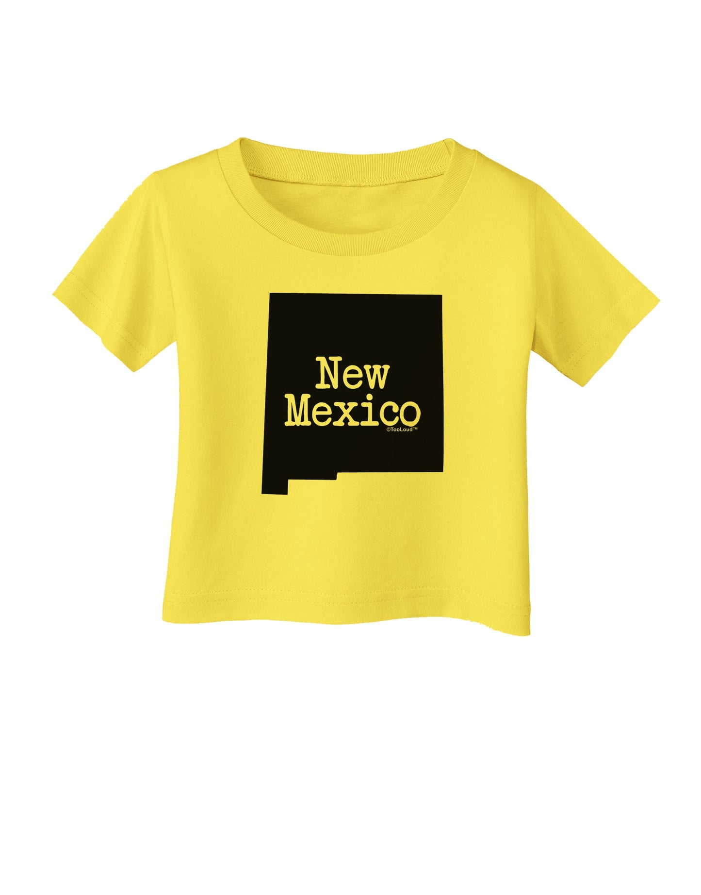 New Mexico - United States Shape Infant T-Shirt by TooLoud-Infant T-Shirt-TooLoud-Yellow-06-Months-Davson Sales