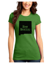 New Mexico - United States Shape Juniors T-Shirt by TooLoud-Womens Juniors T-Shirt-TooLoud-Kiwi-Green-Juniors Fitted X-Small-Davson Sales