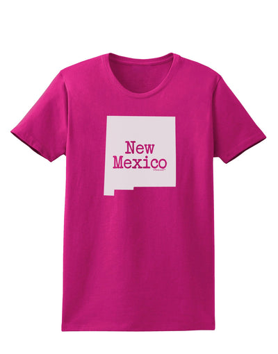 New Mexico - United States Shape Womens Dark T-Shirt by TooLoud-Womens T-Shirt-TooLoud-Hot-Pink-Small-Davson Sales