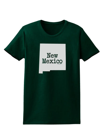 New Mexico - United States Shape Womens Dark T-Shirt by TooLoud-Womens T-Shirt-TooLoud-Forest-Green-Small-Davson Sales